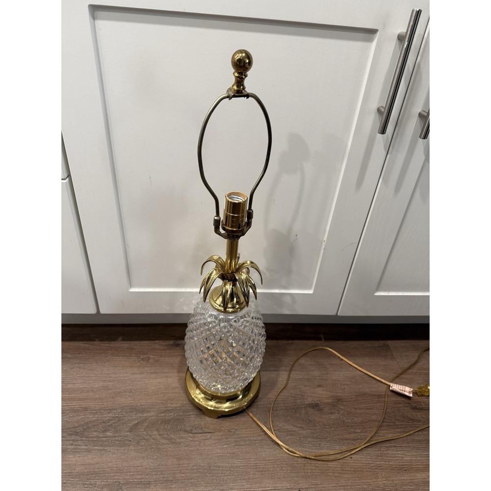 Waterford‎ Crystal 25" Pineapple Electric Lamp Base Hospitality Collection